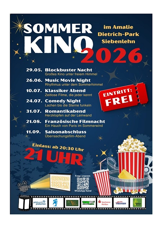 Programm vom Gemeindekino&nbsp;&copy;&nbsp;Stadt Großschirma