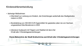 Kinderzahlenentwicklung&nbsp;&copy;&nbsp;Stadt Großschirma