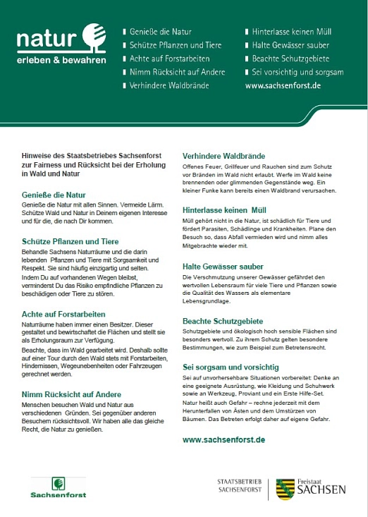 Information vom Sachsenforst&nbsp;&copy;&nbsp;Stadt Großschirma